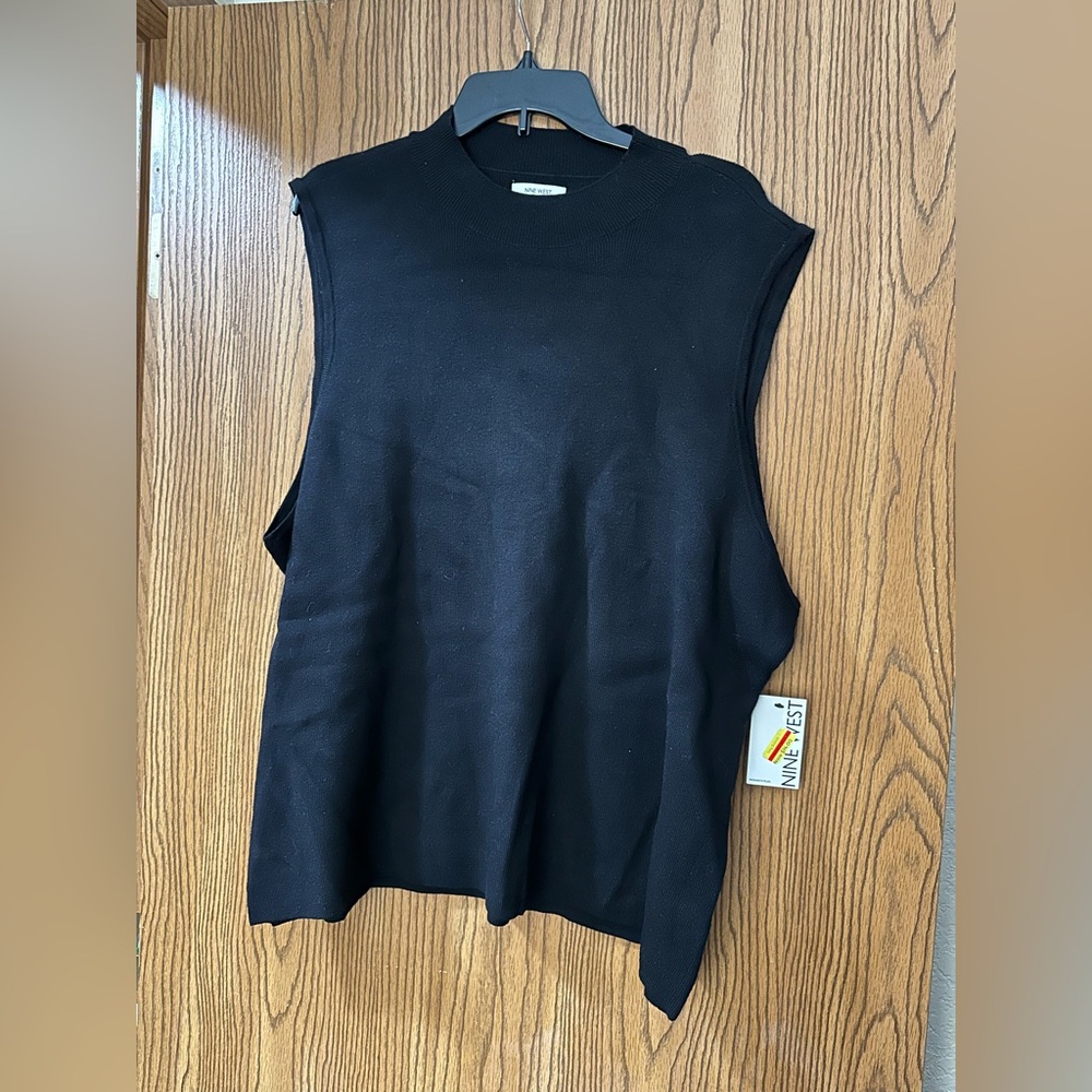 Nine West Black Sleeveless Knit Tank Top